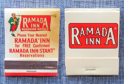Lot of 2 Ramada Inn Stant Roadside Hotel Matchbook some used matches