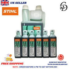 Genuine Green Stihl 07813198054 1 Ltr+Stihl 07813198068 100ML One Shot Synthetic