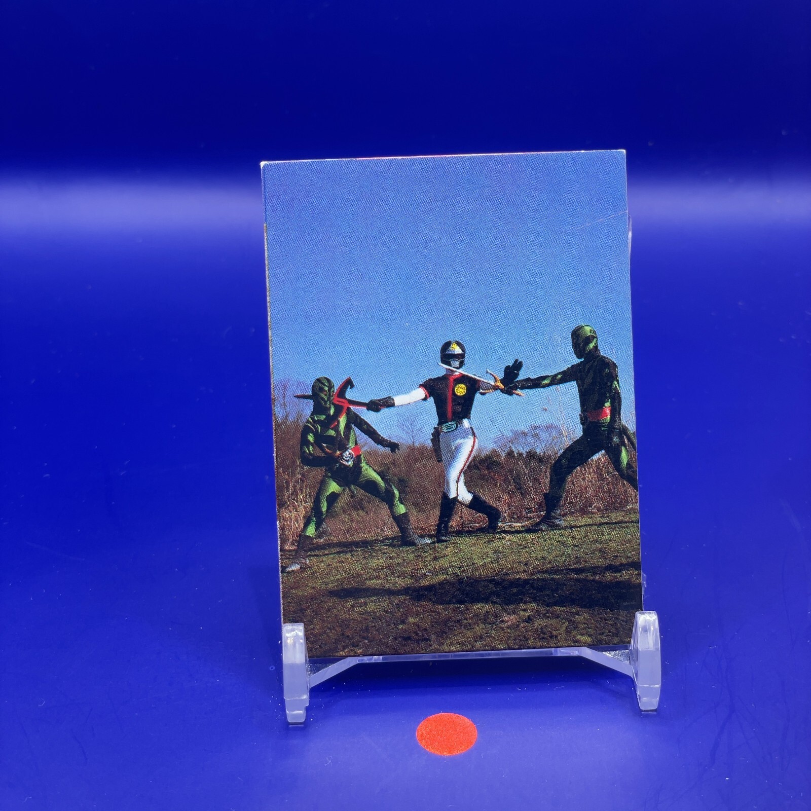 DynaBlack vs Tail Soldiers Kagaku Sentai DinamanMENKO Cards TOEI TV