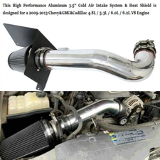 Cold Intake Pipe Kit&Heat Shield For 2009-2014 Chevy Suburban 1500 5.3L 6.0L V8