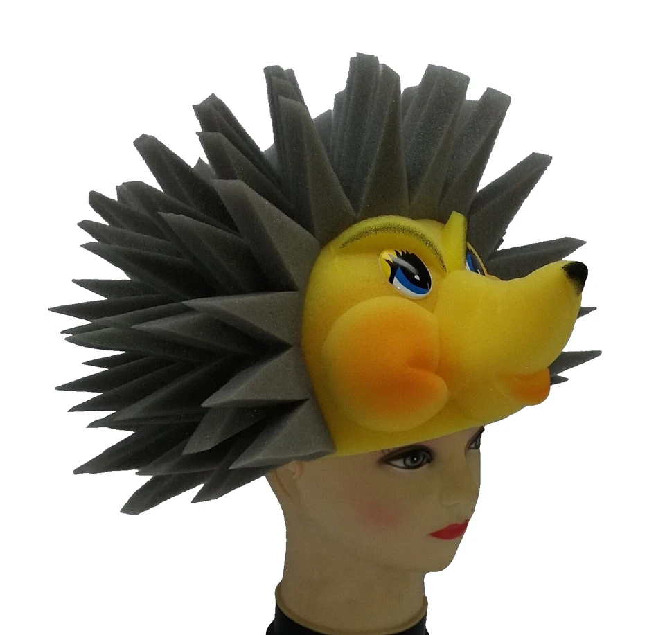 Hedgehog hat-mask. Handmade. - Image 2 of 4