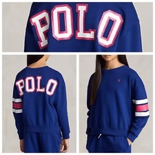 POLO RALPH LAUREN AUTHENTIC GIRLS BRAND NEW ORIGINAL SWEATSHIRT Size S 7 , NWT