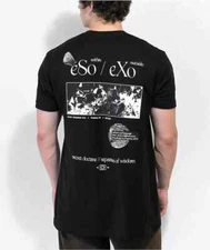 Dravus Mens Eso Exo Within Outside Secret Doctrine Black Shirt NWT Small