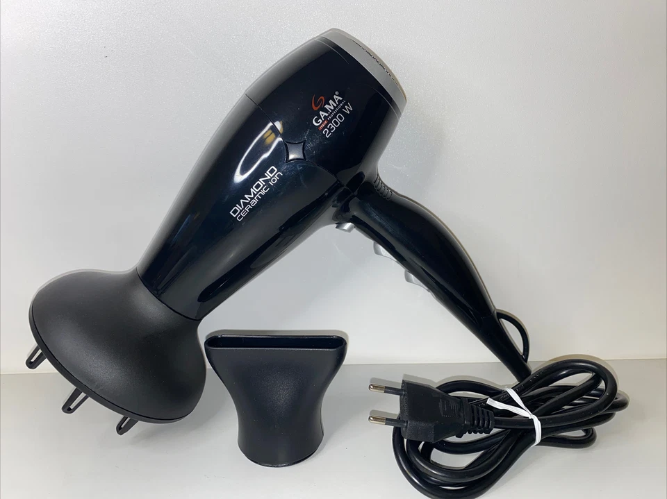 Gama Italy Diamond Ceramic – Haartrockner, 2300 W, Farbe Schwarz