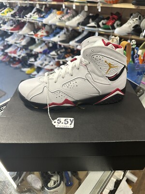 AIR JORDAN VII 7 (GS) CARDINAL RED WHITE 2022 DQ6040-106 (SIZE 5.5Y = WOMENS 7)