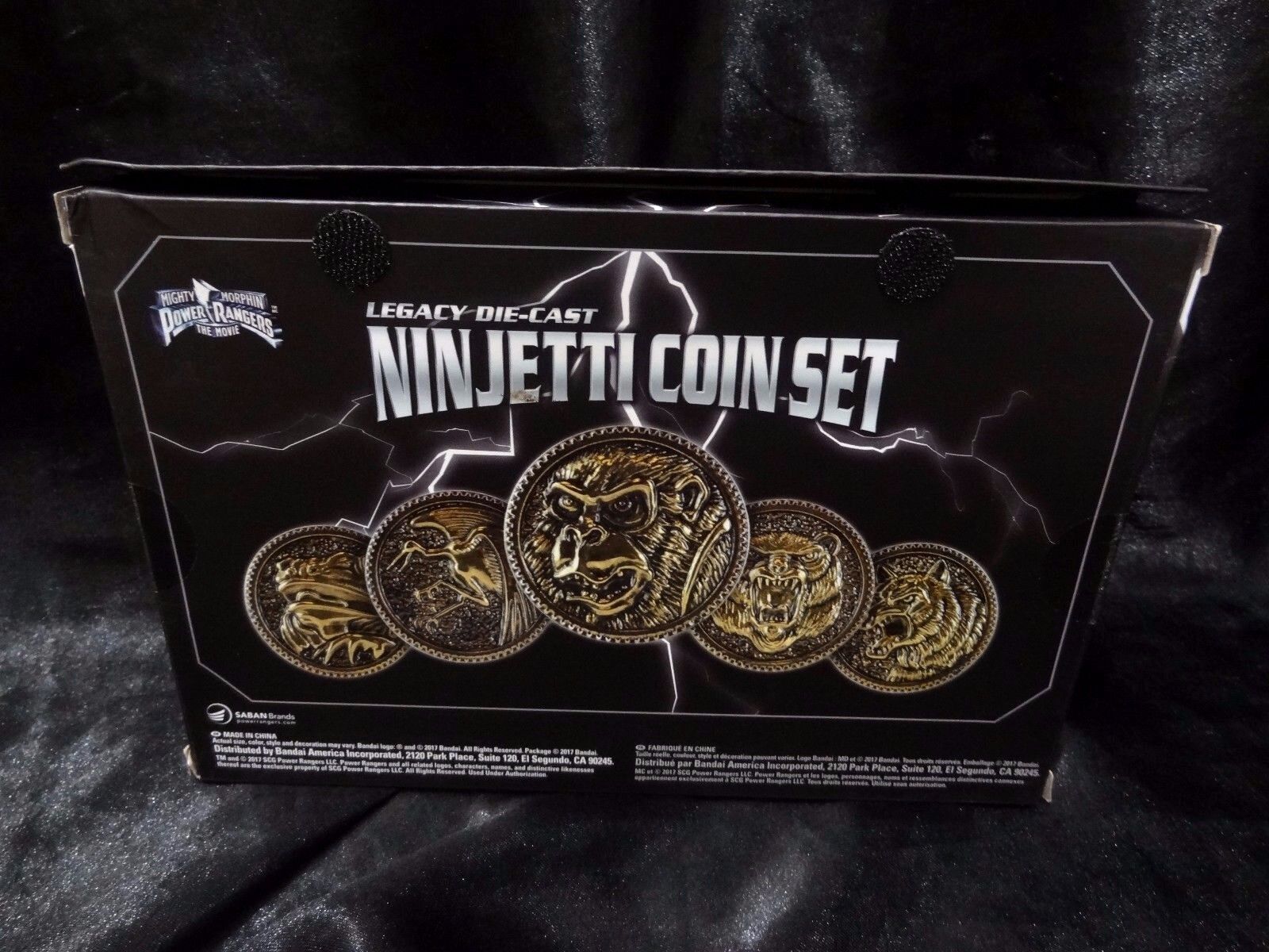 Power Rangers Mighty Morphin Legacy Die-Cast Coin Set Roleplay Toy