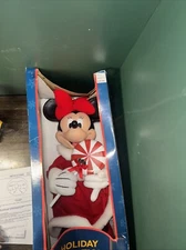 Vintage Disney Minnie Mouse Santa's Best Holiday Animation Christmas 26" Figure
