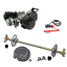 29'' Rear Axle Kit+2 Stroke 49cc Engine Motor For Mini Go Kart Pocket Bike Quad