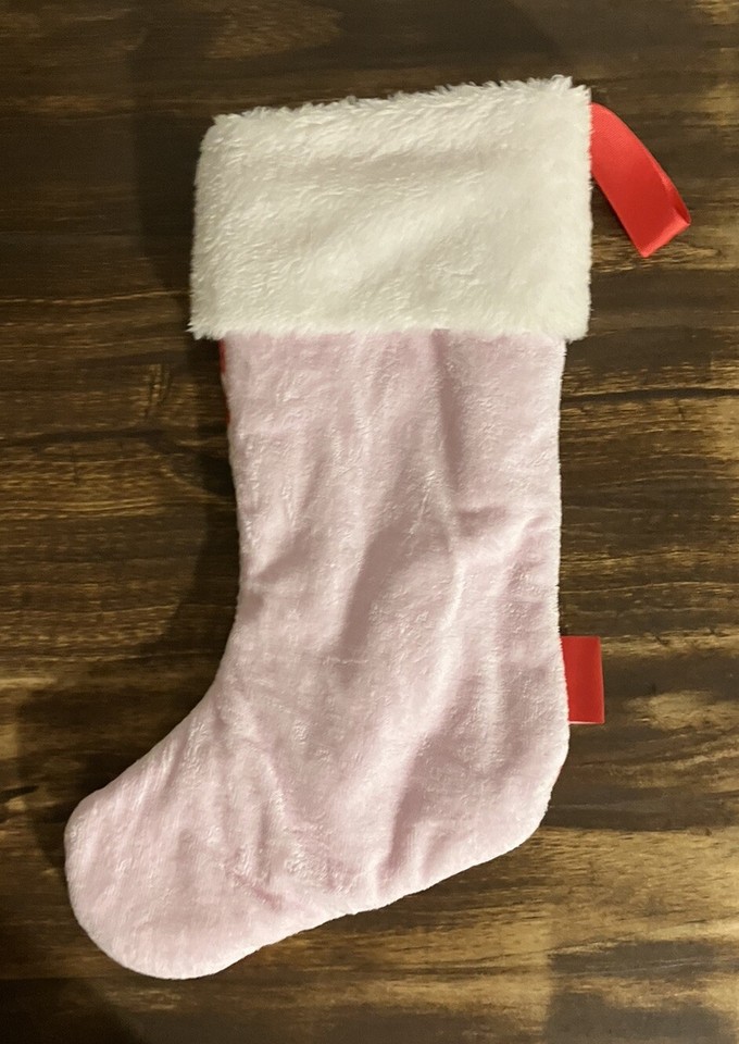 Victoria's Secret PINK Christmas Holiday Stocking Red White & Pink 2020