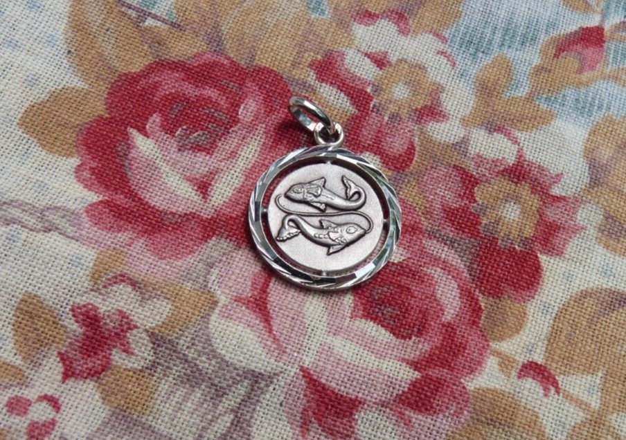 Pendentif Vintage – Motif Poisson – N273 – Bijou Original