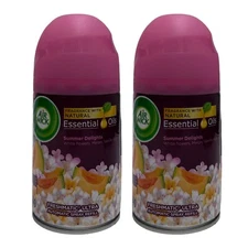 2 Pack Air Wick Essential Oils Summer Delights Automatic Spray Refill 6.17 oz