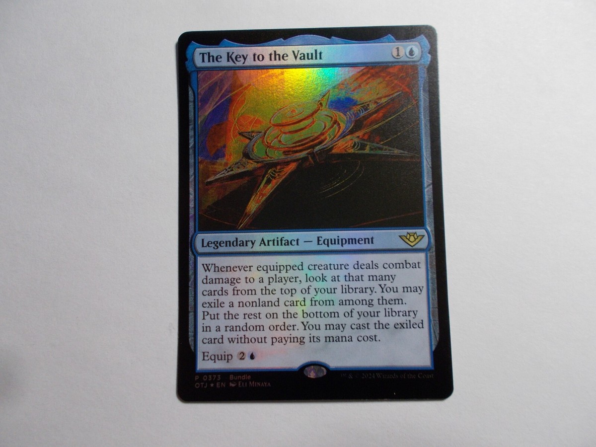 The Key to the Vault x1 FOIL Alt Art MTG OTJ Blue Rare