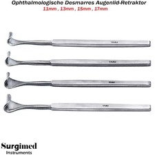 4er Desmarres Lid Haken Wundhaken Chirurgie Ophthalmische Retraktor Augenlid