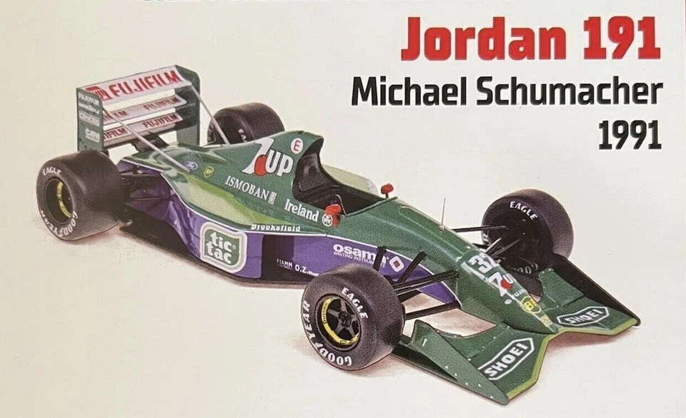 NEWS: 1:24 F1 JORDAN 191 Michael Schumacher 1991 ALTAYA +Magazine - Immagine 2 di 4
