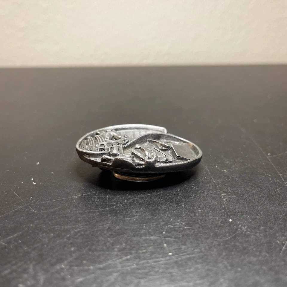 TA17124 VINTAGE 1989 *MUJERES DE LA INDUSTRIA DE LAS COMUNICACIONES* HEBILLA DE CINTURÓN Bonita Foto 2 de 3