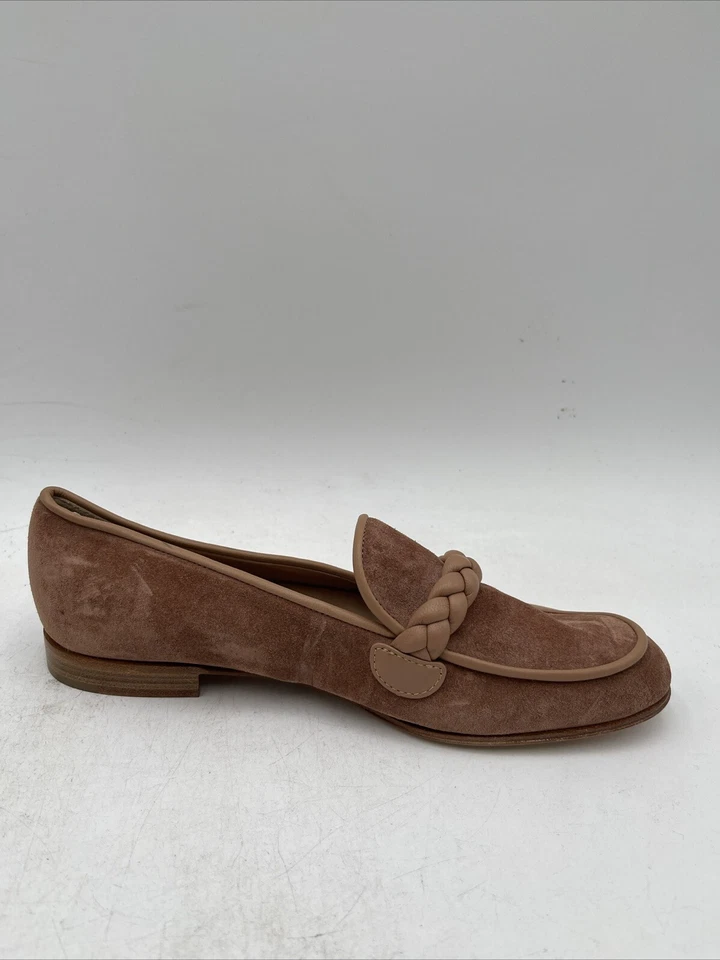 Mocasines para mujer Gianvito Rossi Belem gamuza marrón talla 36 Foto 2 de 4