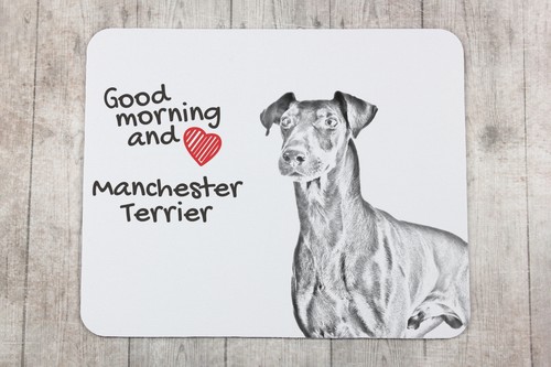 Manchester Terriër muismat met hond Art-Dog - Afbeelding 3 van 7