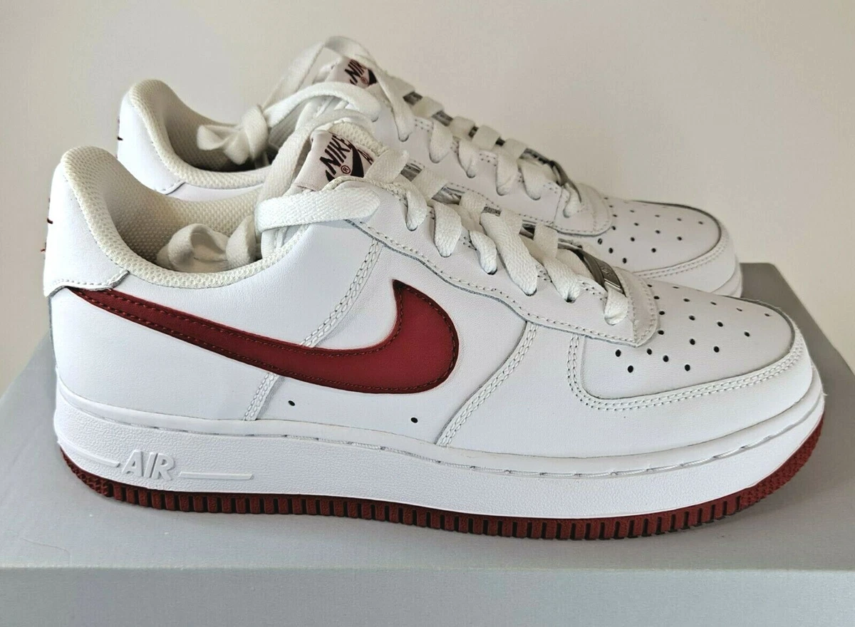 Nike air force 1 top 07 lv8 white red womens