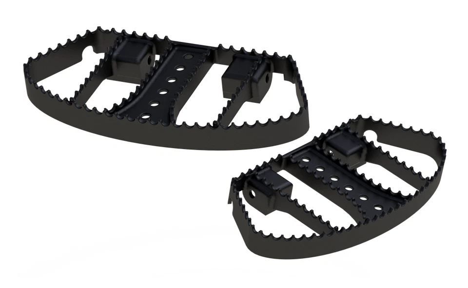 Burly Brand B13-1050B MX  Style Floorboards Black - Imagem 2 de 4