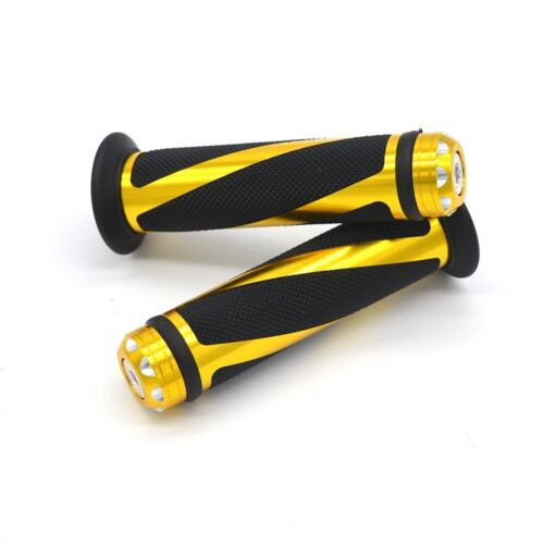 Universal Motorcycle Hand Grips Handle Bar Gel Grips 7/8" 22mm Dirt bike Touring - Picture 1 of 5