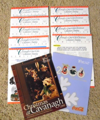 Cavanagh Coca Cola Collectors & Christmas Society  9 Newsletters & 2 Magazines