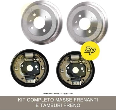 Set Masses Frein Plates Patins de Cylindres Tambours pour Fiat Panda 141 4X4 - Photo 1/4