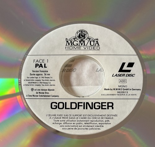 JAMES BOND 007 GOLDFINGER 1993 PAL VF VERSION FRANÇAISE TRÈS BON ÉTAT LASERDISC - Photo 2/8