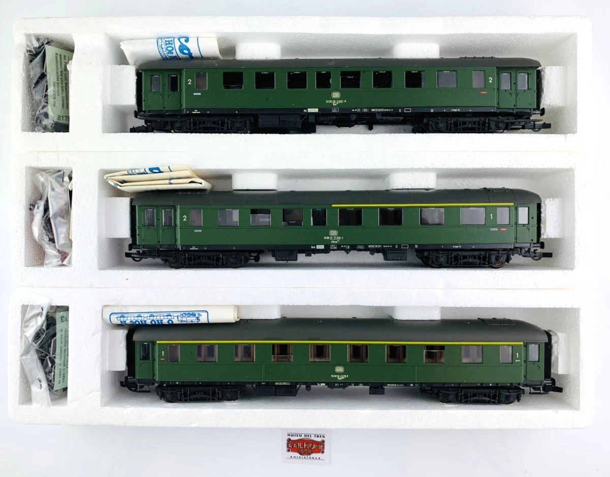 CM134 ROCO H0 44550/2/4 - LOTE 3 COCHES VIAJEROS DB 1ª/2ª CLASE - COMO NUEVO!