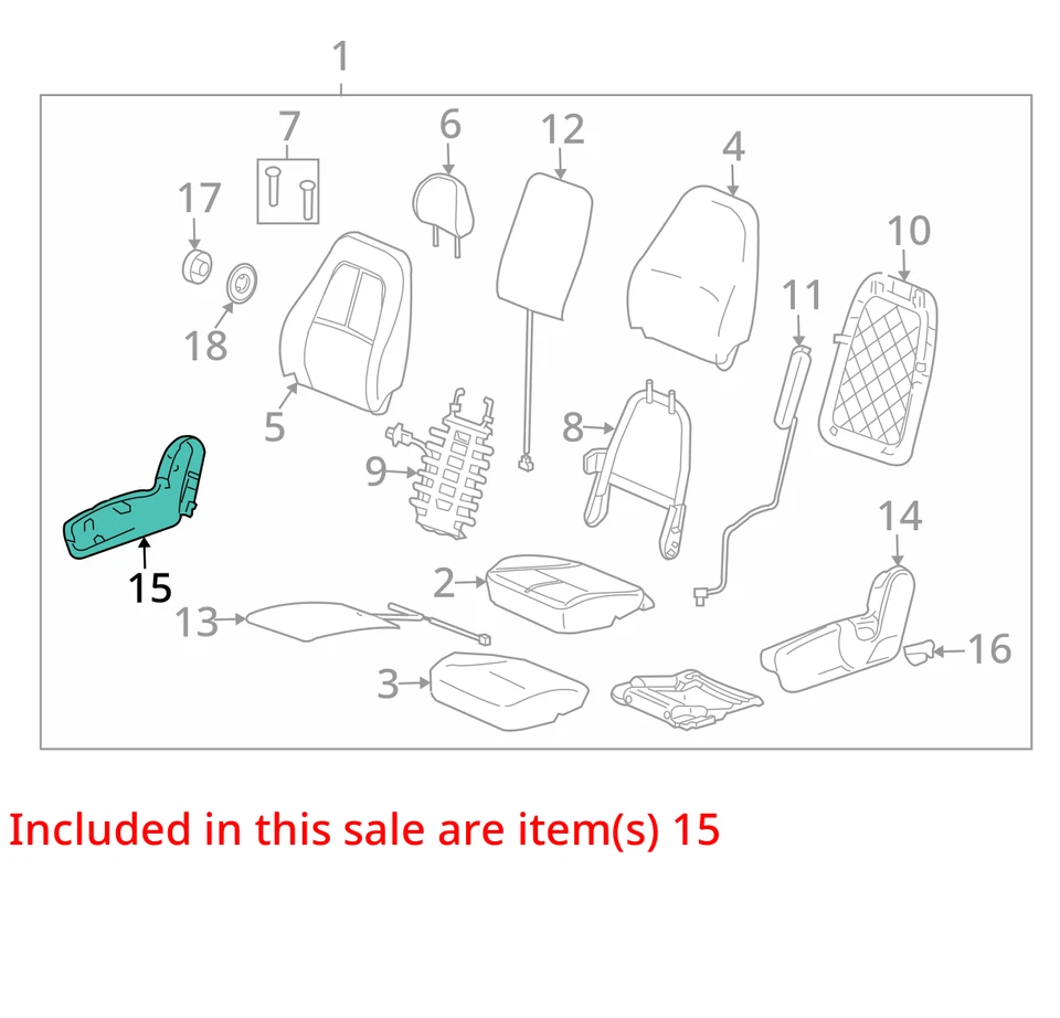 Chevrolet Vue Captiva 2008-2009 cubierta deportiva asiento trasero aleta 96839528 Foto 2 de 3