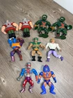 VINTAGE MOTU Lot of 9 Masters Of The Universe Action Figures - Roboto, Triclops