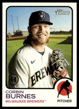 2022 Topps Heritage Corbin Burnes Milwaukee Brewers #15