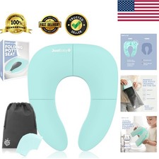 Folding Potty Training Seat for Toddlers - Aqua with Travel Bag