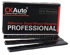 1/2oz, 0.5oz, Ultra Slim Low Profile Adhesive Stick on Wheel 120PCS Black