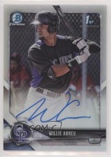 2018 Bowman Chrome Prospect Refractor 288/499 Willie Abreu #CPA-WA Auto 7qg