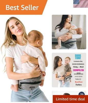 Ergonomic Hip Seat Baby Carrier for Kids 0-3  - Adjustable & Comfortable