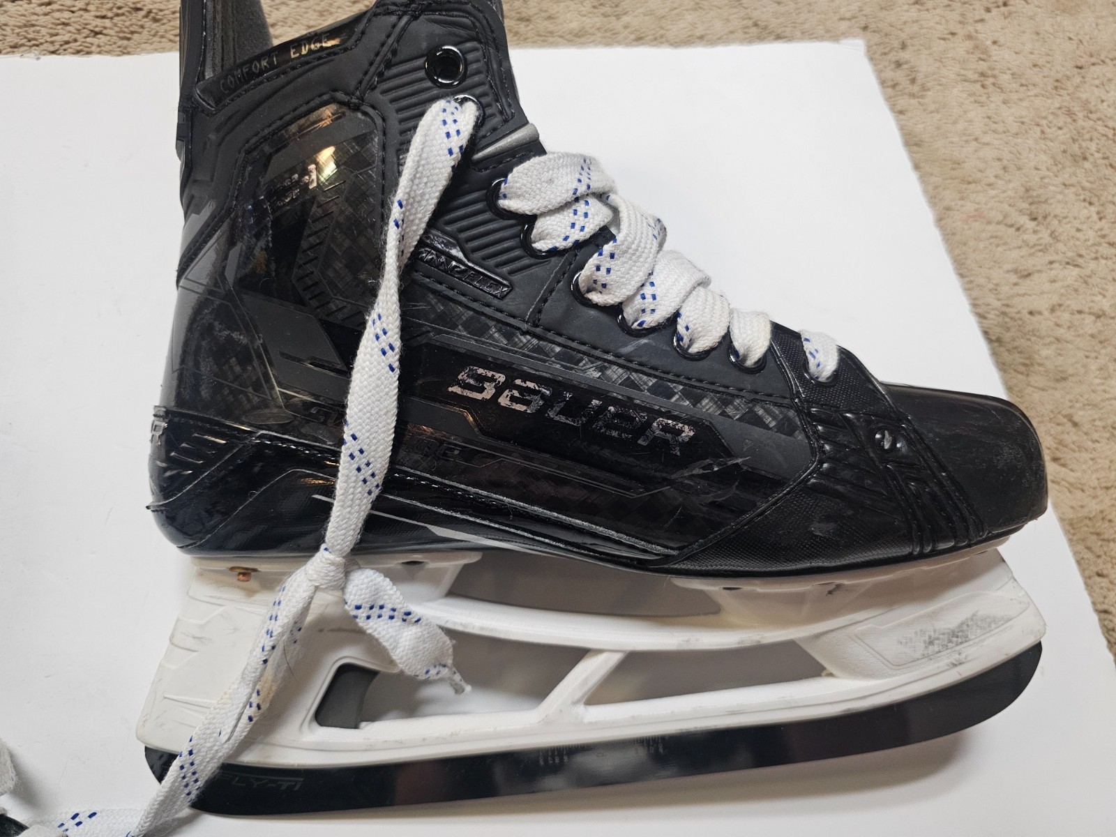 ERIK KARLSSON 24'25 Penguins Photomatched Bauer Mach 8.5 EA Game Worn Skates