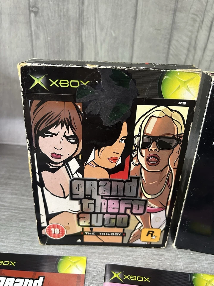Grand Theft Auto Trilogy Xbox Original With Manuals & Poster - Image 2 of 4