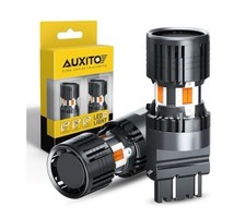 2 Pack Auxito Canbus 3157 Led Bulbs Amber Yellow With Built-in Resistor 3156