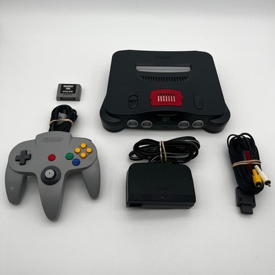 Nintendo 64 NUS-001 N64 Console Control Deck w/ Controller Memory Pak Cables