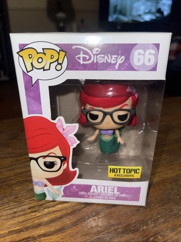 Funko Pop Disney Little Mermaid Nerd Ariel 66 Hot Topic Exclusive New In Box