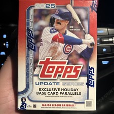 2025 Topps Update Series Sealed Blaster Box 84 Cards + Holiday Base & Foil Cards