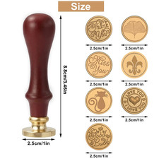 Wax Seal Stamp Kit, Wax Stamp Gift Box Set Vintage Sealing Wax Stamps, 7 Pcs ...