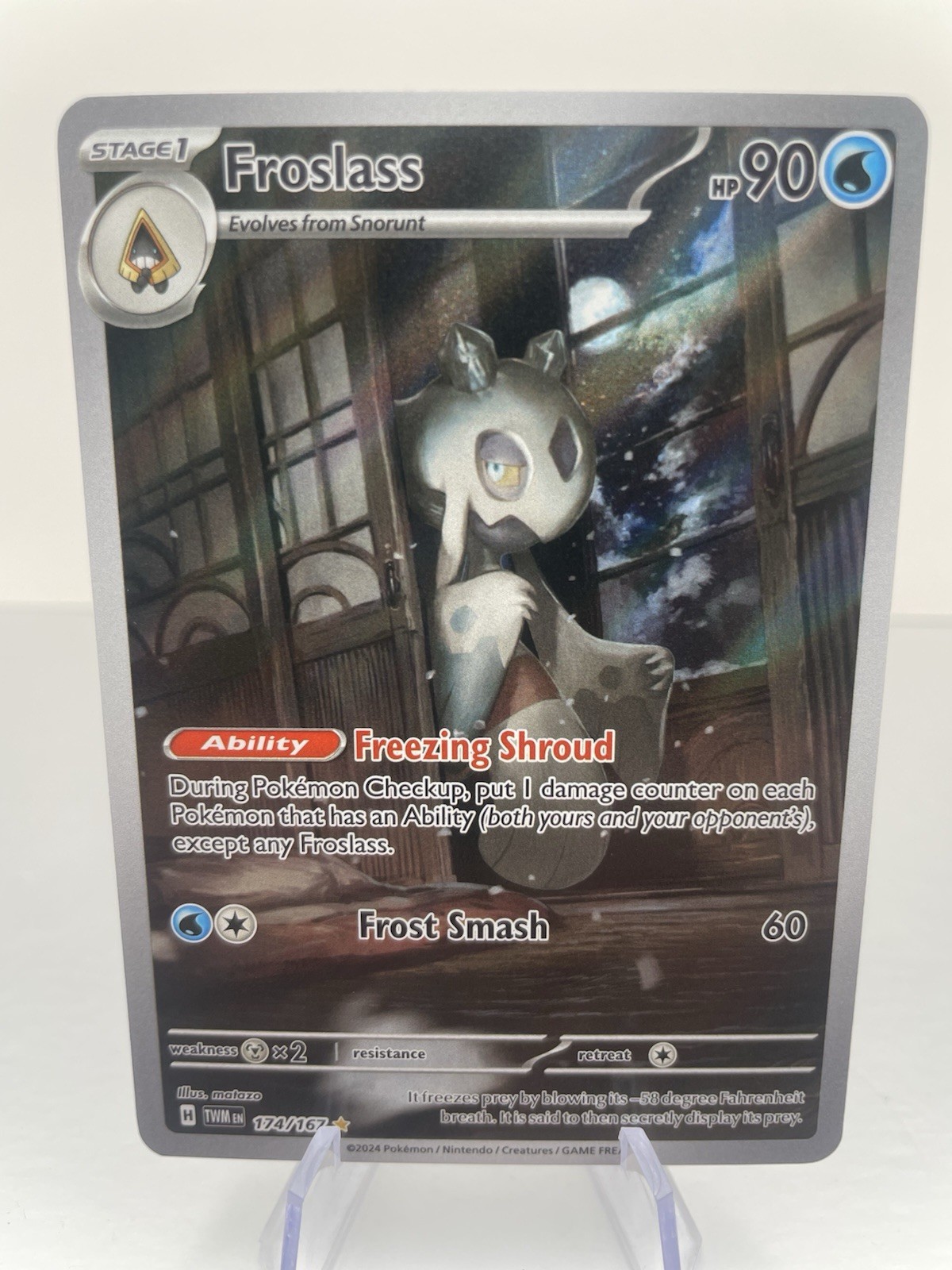 Froslass - 174/167 - Pokemon Twilight Masquerade Illustration Rare NM TCG