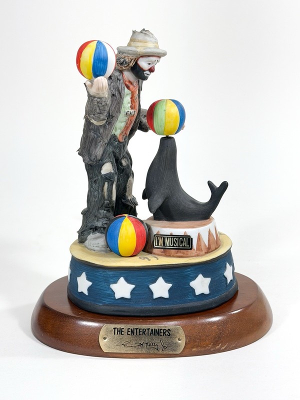 Emmett Kelly THE ENTERTAINERS Signed 1991 Working #6914/12K WORKING