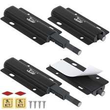 Magnetic Push Press Latches for Cabinet Door 4 Pack Push to Open Cabinet Hard...