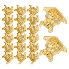 5 Pieces Metal Legs for Table Decorative Box Feet Furniture Corner Guards