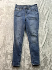 Universal Thread Womens Sz 2/26S Designer Blue Jeans High Rise Skinny Stretch
