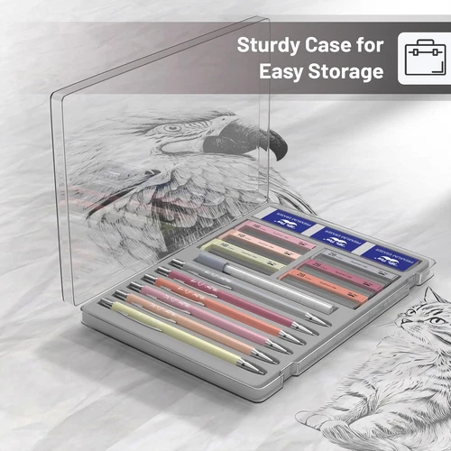 Mr. Pen- Boho Mechanical Pencil Set with Lead and Erasers Refills, 6 Pack, Boho - Picture 4 of 9