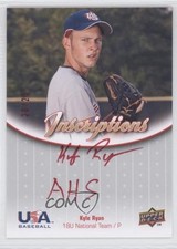 2009 Upper Deck USA Baseball Box Set Red Ink 20/25 Kyle Ryan #IN18U-KR Auto 0b5