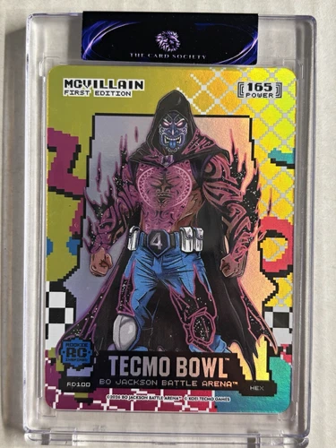 Bo Jackson Battle Arena McVillain 80s Rad Hex First Edition Rookie HEX SSP